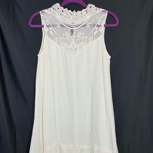 White Lace Classy Dress